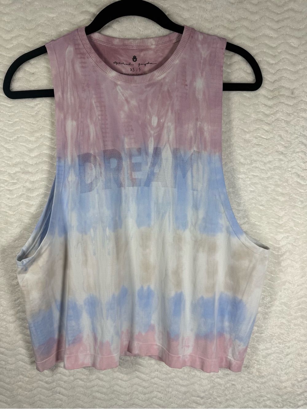 Spiritual Gangster Tie-Dye 'DREAM' Muscle Tank - Pink Blue White. The colors 🔥🔥